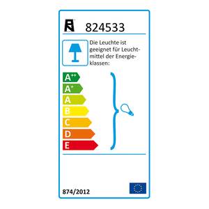 Stehleuchte Abuja 1-flammig - handgefertigt/Schnurschalter/Energiesparleuchtmittel - textil