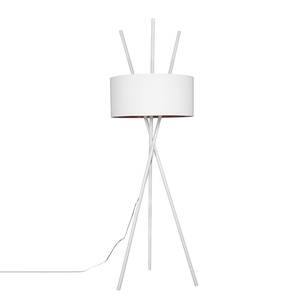 Lampadaire Tripod Aton Tissu / Métal - 1 ampoule - Blanc