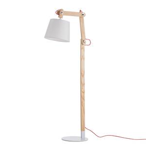 Lampadaire Bellvik Tissu / Frêne massif - 1 ampoule