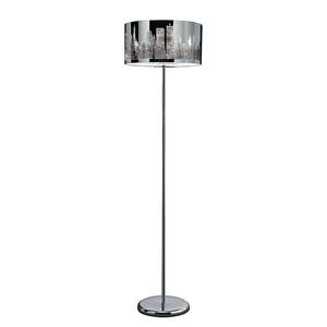 Staande lamp City Zilver - Metaal - Hoogte: 151 cm