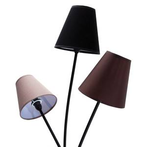 Lampadaire Flexible 3 bras 130cm marron Étoffe de coton / Fer - 3 ampoules