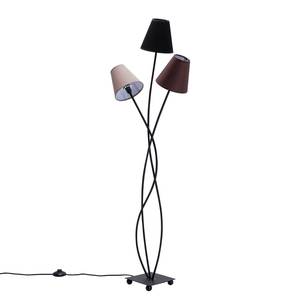 Staande lamp Flexible Mocca Tre metaal/bruin textiel 3 lichtbronnen