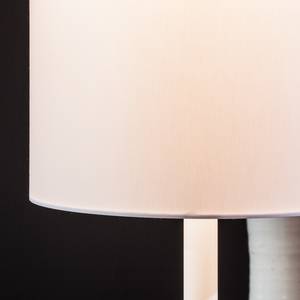 Lampadaire Flute Acier / Tissu Blanc 1 ampoule