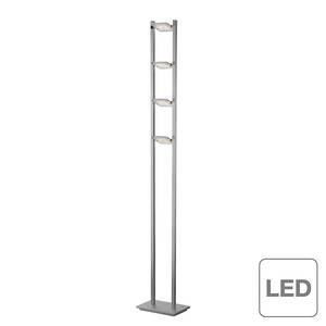 Staande LED-lamp Futura metaal/glas - zilverkleurig