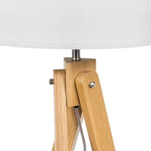 Lampadaire Giro Frêne massif / Tissu - 1 ampoule