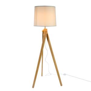 Lampadaire Giro Frêne massif / Tissu - 1 ampoule