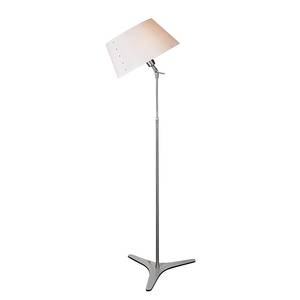 Lampadaire avec armatures Gramineus 1 ampoule Nickel mat