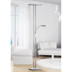 Lampadaire LED Lejana Fer Argenté