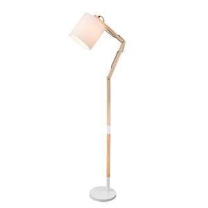 Lampadaire Mattis Tissu / Chêne massif - 1-ampoule