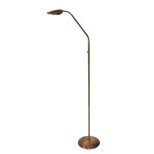 Lampada LED da terra Mexlite 1 luce Ottone brunito