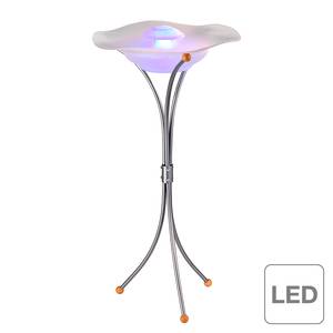 Staande LED-lamp Nebler metaal/glas - wit