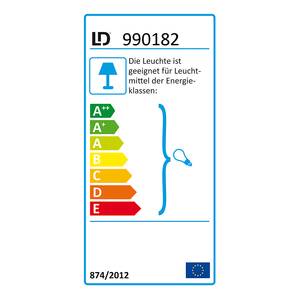 Staande lamp PIA PN metaal/zilverkleurig kunststof 1 lichtbron