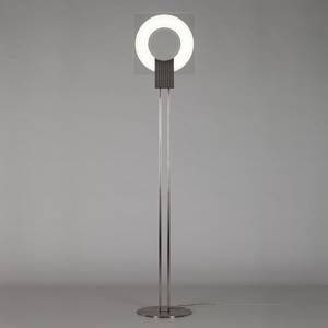 Staande lamp Q glas/metaal wit 1 lichtbron