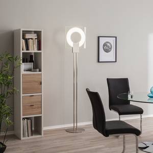 Staande lamp Q glas/metaal wit 1 lichtbron