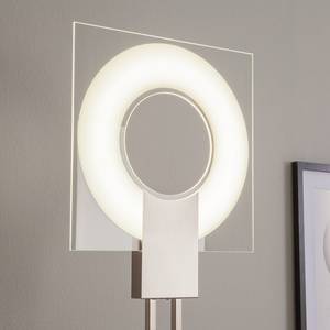 Staande lamp Q glas/metaal wit 1 lichtbron