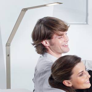 LED-staande lamp Serenade 1 lichtbron mat nikkelkleurig