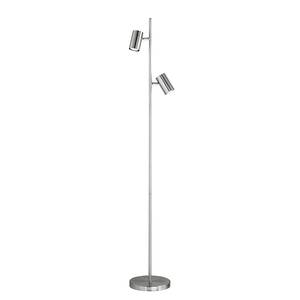 Lampadaire Nickel 2 ampoules