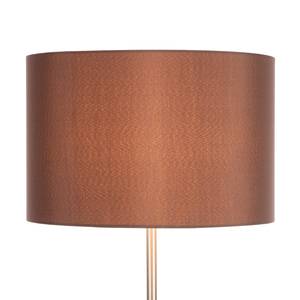 Lampadaire Shima I Tissu / Métal - 1 ampoule - Marron