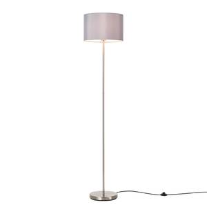 Lampadaire Shima I Tissu / Métal - 1 ampoule - Gris