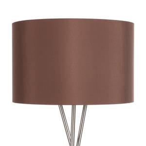 Lampadaire Shima II Tissu / Métal - 1 ampoule - Marron