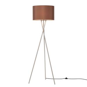 Lampadaire Shima II Tissu / Métal - 1 ampoule - Marron