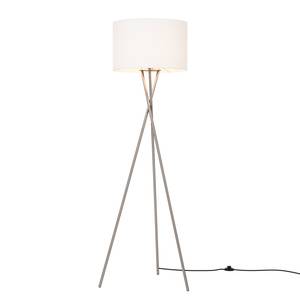 Staande lamp Shima II geweven stof/metaal - 1 lichtbron - Wit