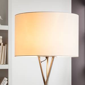 Lampadaire Shima II Tissu / Métal - 1 ampoule - Blanc