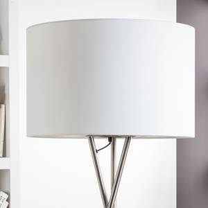 Lampadaire Shima II Tissu / Métal - 1 ampoule - Blanc