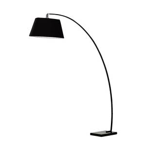 Stehleuchte SL Curvo Black Stein/Stoff - 1-flammig