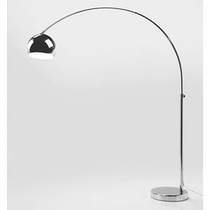 Lampadaire SL Lounge Small Deal Eco Chrome - Métal / Matériau synthétique 1 ampoule