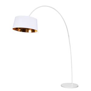 Lampadaire Solaris Tissu / Métal - 1 ampoule - Blanc