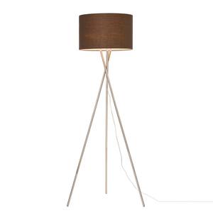 Lampadaire Tripod Stylt Tissu / Fer - 1 ampoule - Marron