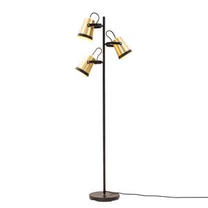 Lampada da terra Trend Buckets alluminio / ferro - 3 luci - Ottone / Nero