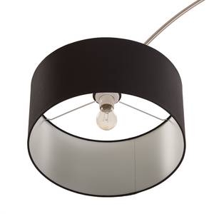 Lampadaire Troms Tissu / Fer - 1 ampoule - Noir