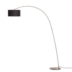 Lampadaire Troms Tissu / Fer - 1 ampoule - Noir