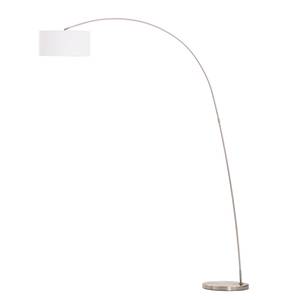 Lampadaire Troms Tissu / Fer - 1 ampoule - Blanc