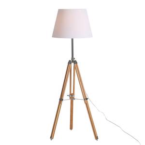 Staande lamp Tripod Trylith Hout / stofwit - 1 lichtbron