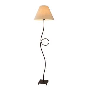 Lampadaire Twiddle Tissu Marron 1 ampoule