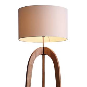 Lampadaire Varn Coton / Pin massif - 1 ampoule - Beige / Épicéa