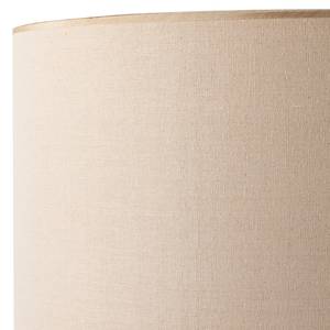 Lampada da terra Varn cotone / legno massello di pino - 1 luce - Beige / Nero