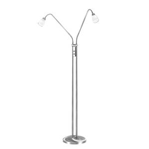 Lampadaire Vino by Leuchten Direkt Fer / Acier Argenté 2 ampoules