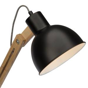 Staande lamp Elias metaal/hout - 1 lichtbron