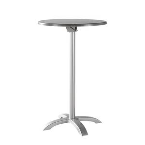 tavolino da bar Maestro Alluminio/Werzalit Color argento/Effetto acanto