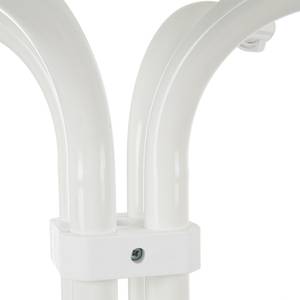 Stehtisch Multiflex (klappbar) rund (Ø 70 cm) - Stahlrohr/Kunststoff Weiß