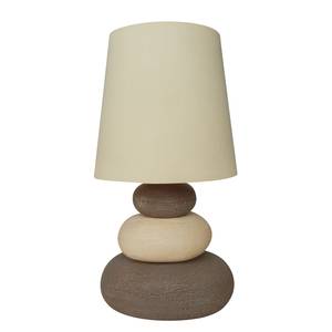 Lampada da tavolo in tessuto Stony Beige Tessuto 1 luce