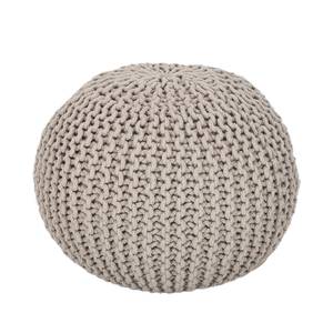 Strickpouf Stockholm Beige