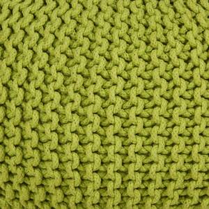 Pouf tricoté Tessa Tissu - Vert