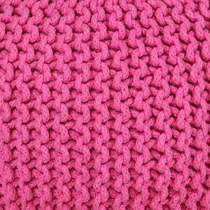 Pouf a crochet Stockholm Tessuto color rosa