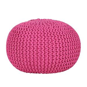 Pouf a crochet Stockholm Tessuto color rosa