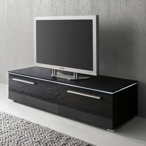 Meuble TV Stripe Noir - Largeur : 150 cm